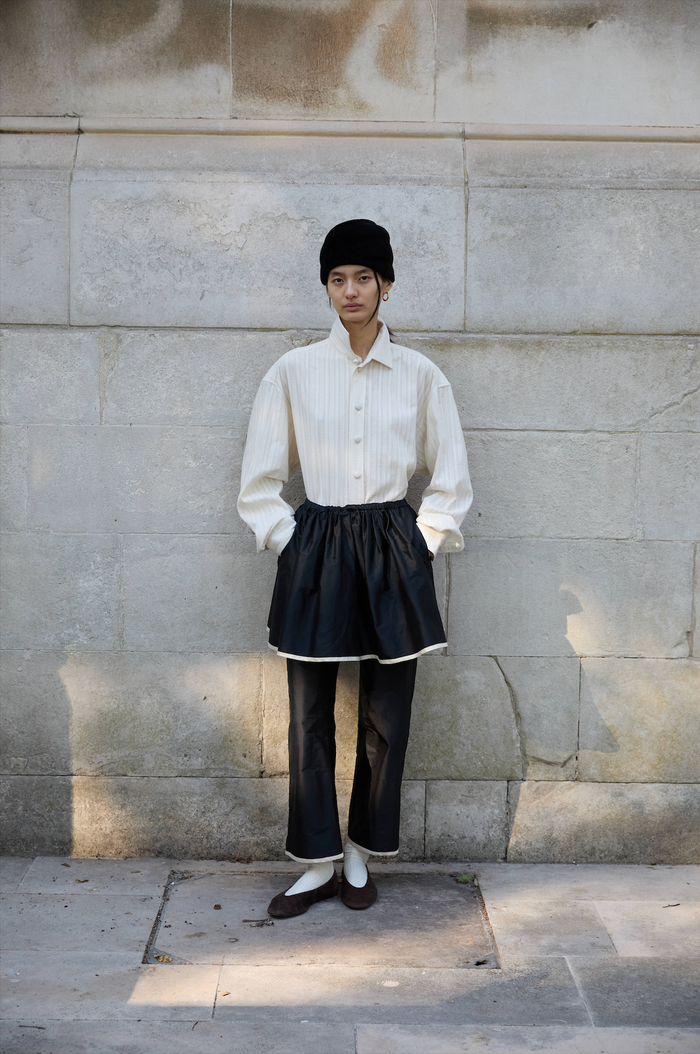 Silk Skirt Trousers