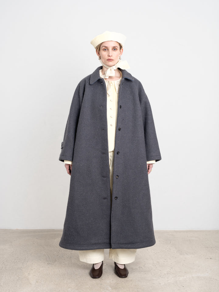 PORTUGUESE HAIRY WOOL WICKHAM COAT