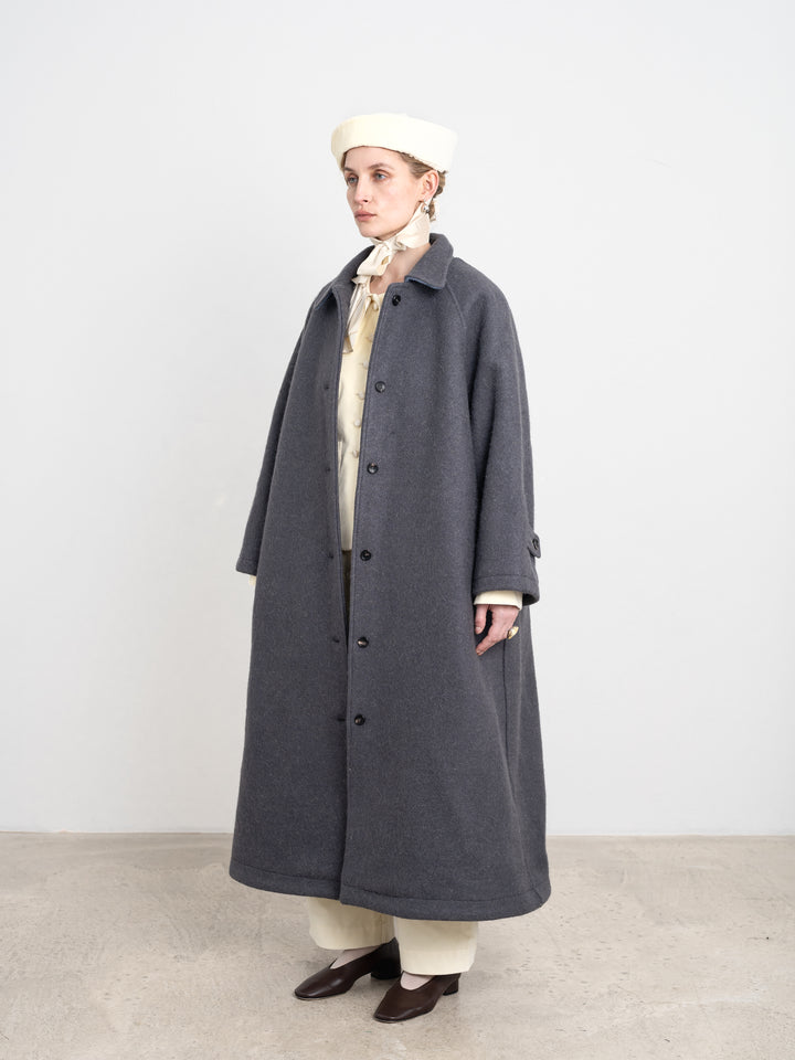 PORTUGUESE HAIRY WOOL WICKHAM COAT