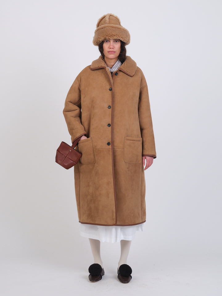 REVERSIBLE SUEDE BACK ROO COAT