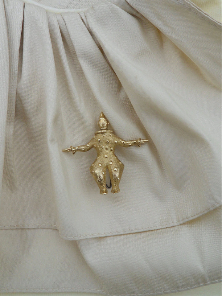 Clown Pin Brass