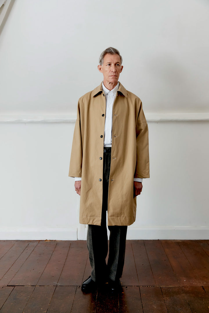 BRITISH COTTON GABARDINE FARO MAC