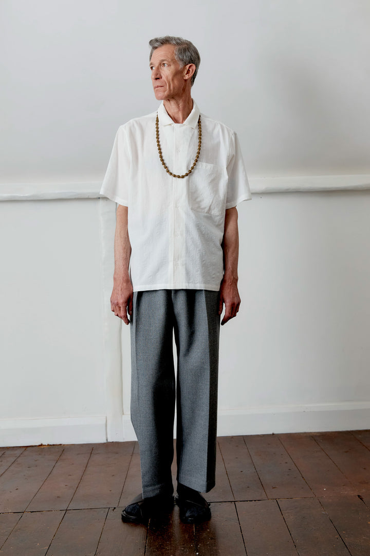 JAPANESE WASHED DOBBY CHAMBRAY AUGUST SHIRT