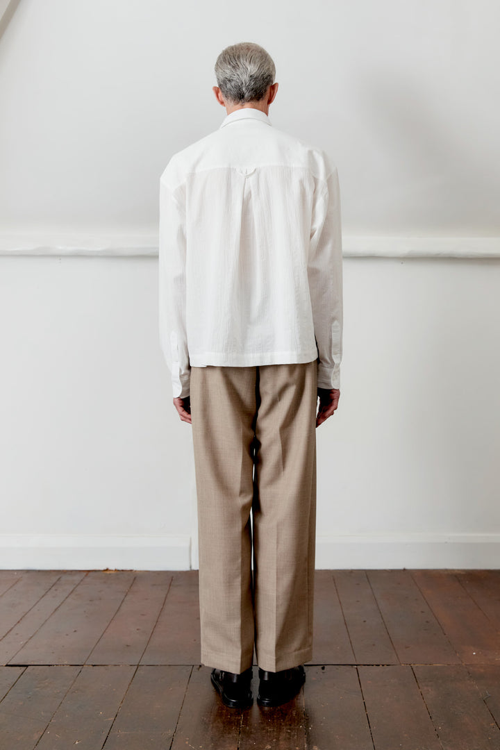 JAPANESE WASHED DOBBY CHAMBRAY DENNIS SHIRT