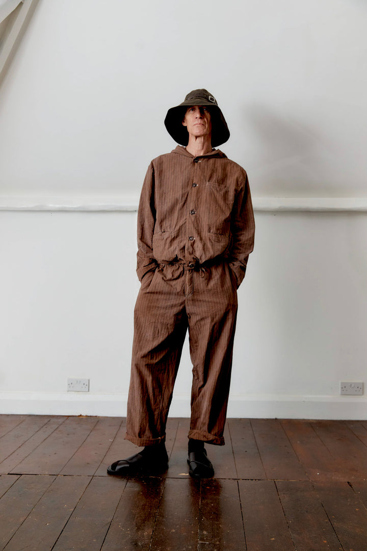 OVER-DYED JAPANESE COTTON/LINEN THEO TROUSER