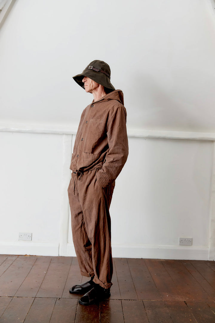 OVER-DYED JAPANESE COTTON/LINEN THEO TROUSER