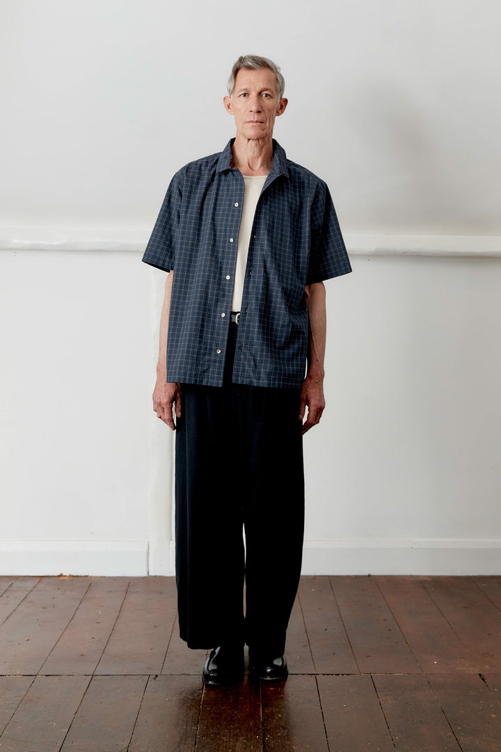 JAPANESE COTTON SEERSUCKER AUGUST SHIRT