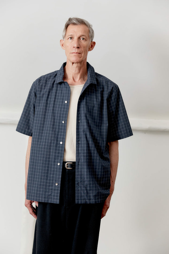 JAPANESE COTTON SEERSUCKER AUGUST SHIRT