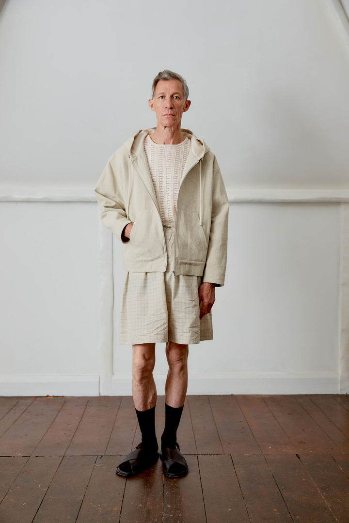 JAPANESE COTTON SEERSUCKER MENS HILDA SHORT