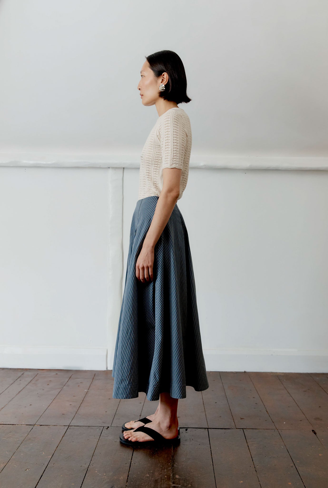 Japanese Washed Typewriter Cotton Stevie Skirt
