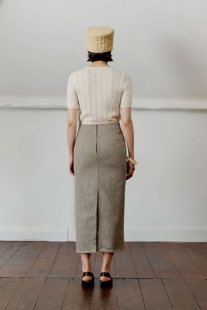 JAPANESE LINEN WOOL SADIE SKIRT