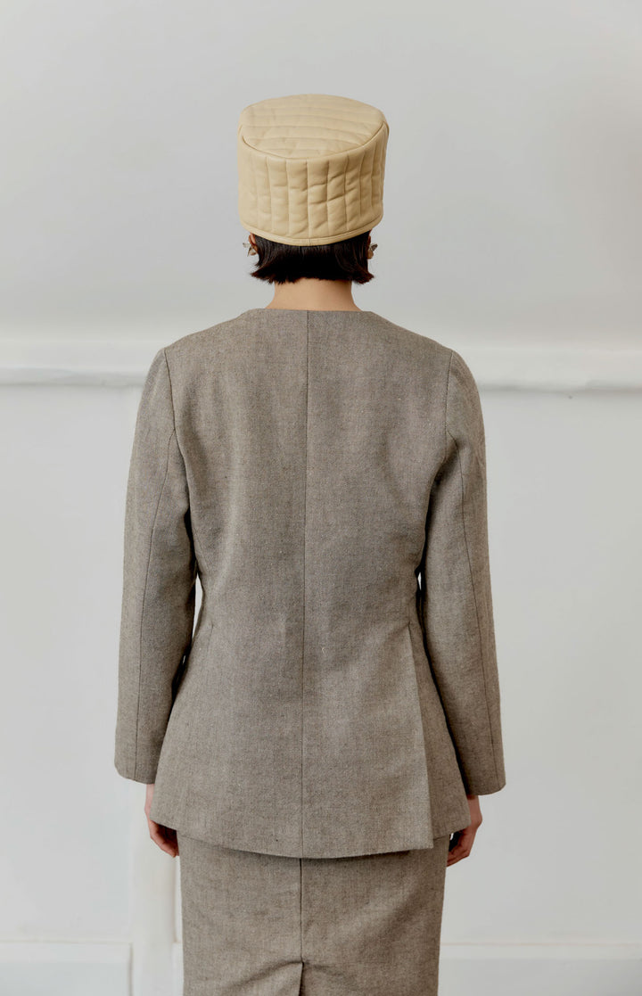 JAPANESE LINEN/WOOL CONSTANCE JACKET