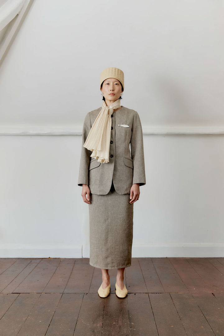 JAPANESE LINEN/WOOL CONSTANCE JACKET