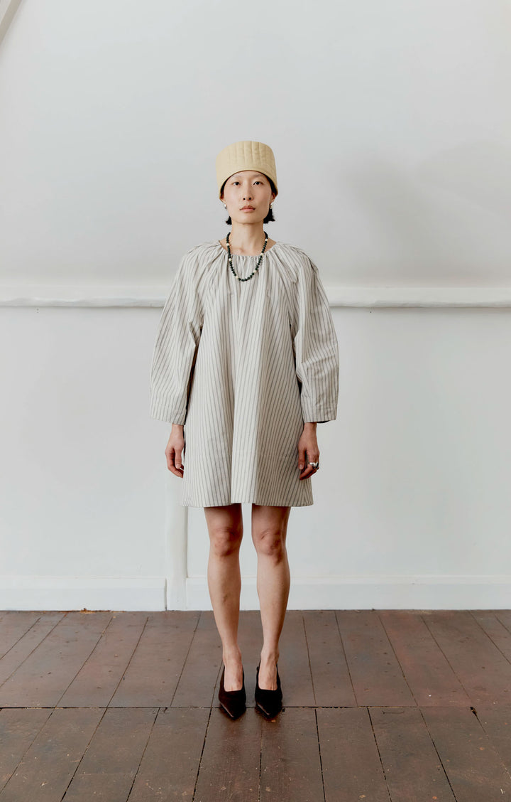 JAPANESE COTTON/LINEN TILDA MINI DRESS