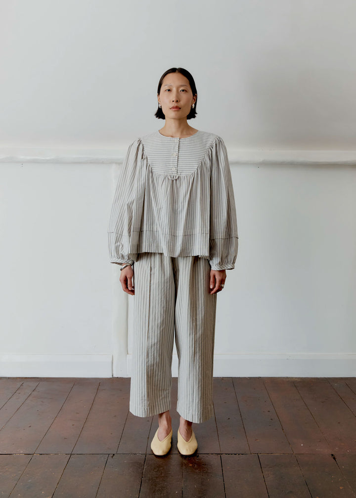 JAPANESE WASHED TYPEWRITER COTTON ROMY TOP