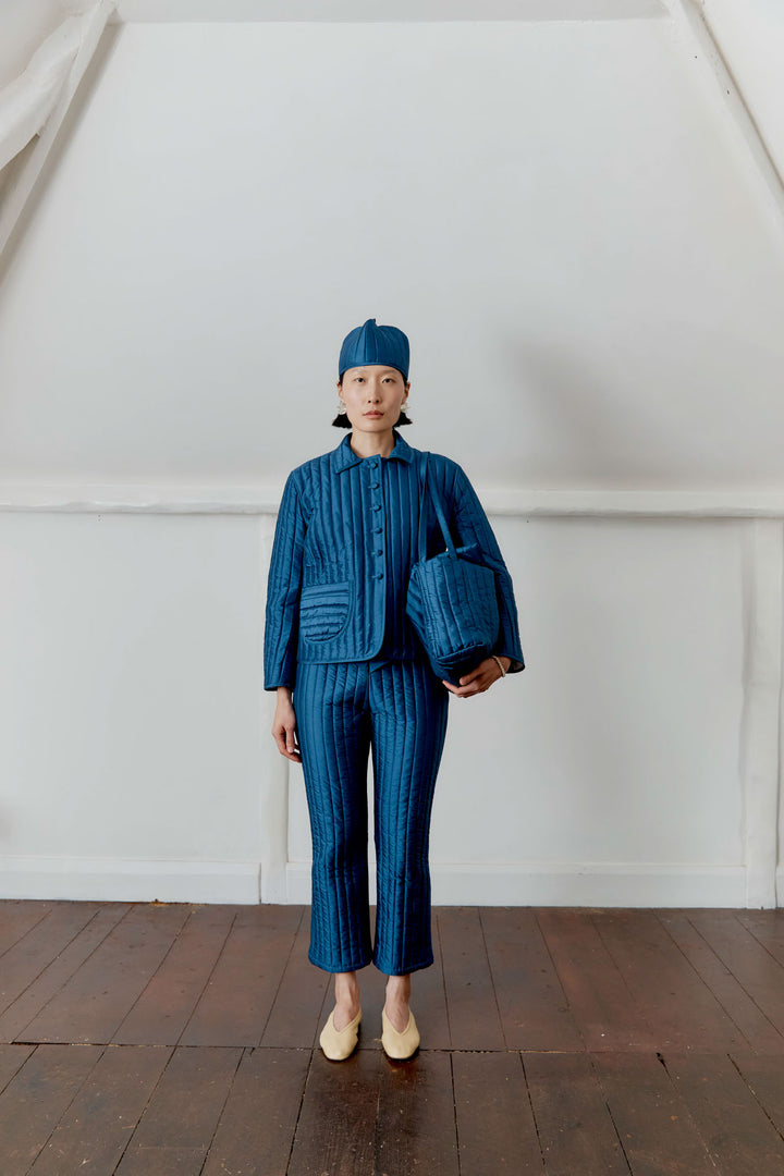 QUILTED SILK DUPION ADA JACKET