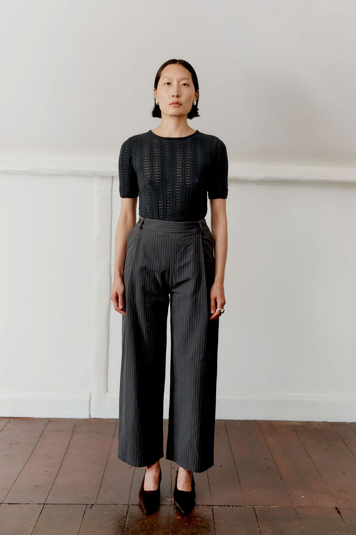 JAPANESE COTTON/LINEN GEORGIA TROUSER