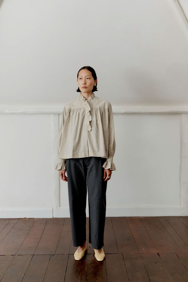 JAPANESE COTTON SEERSUCKER SOPHIE SHIRT