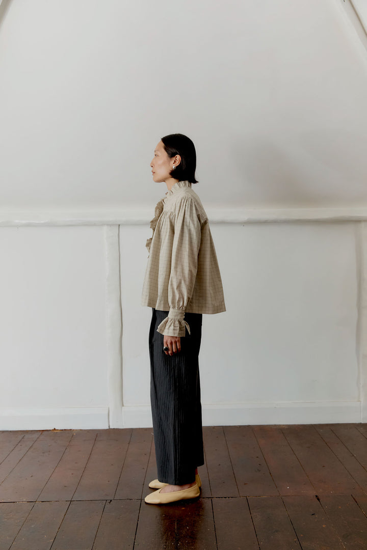 JAPANESE COTTON SEERSUCKER SOPHIE SHIRT