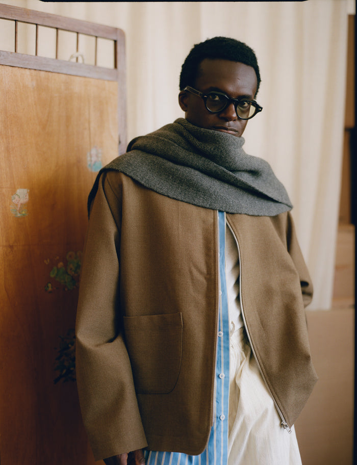 Wool Scarf - Slate Wool