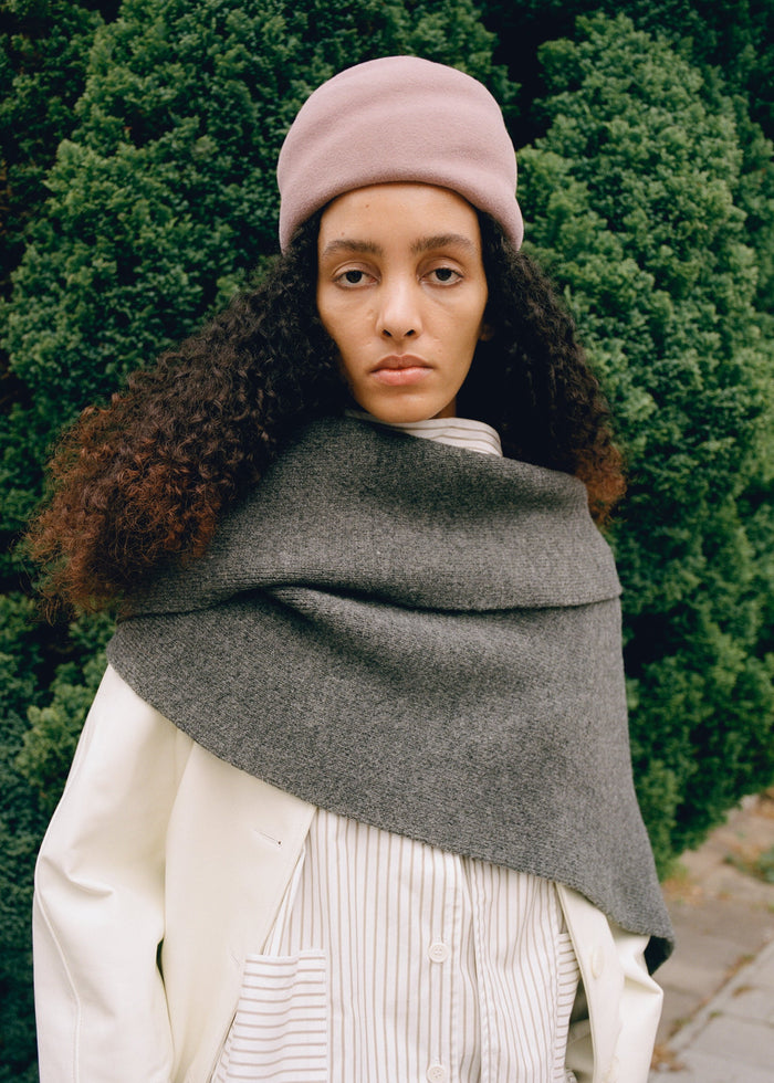 Wool Scarf - Slate Wool