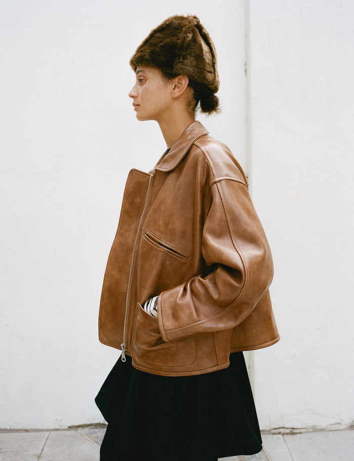 Flying Jacket - Tan Leather