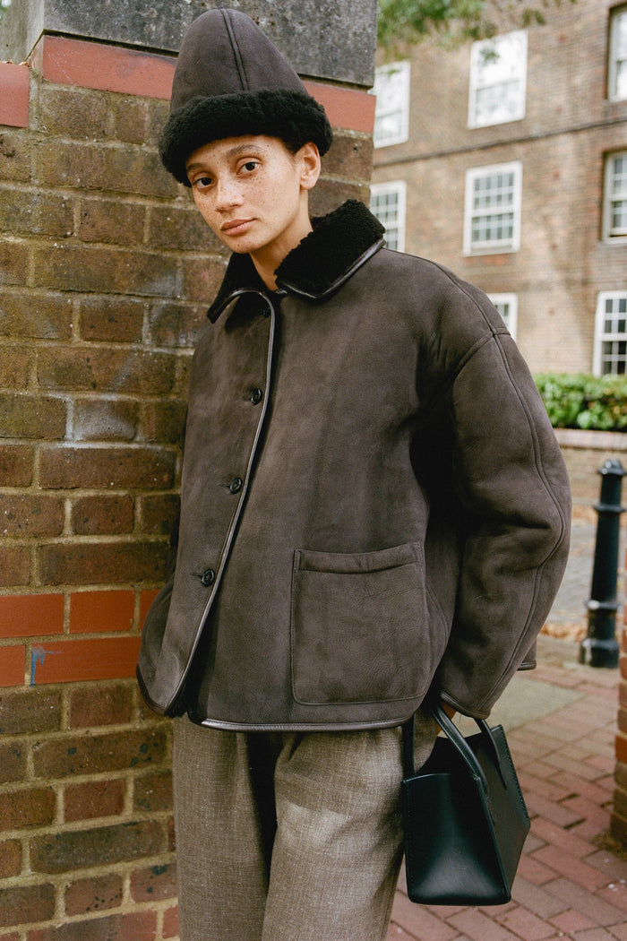 Avis Jacket - Chocolate Shearling