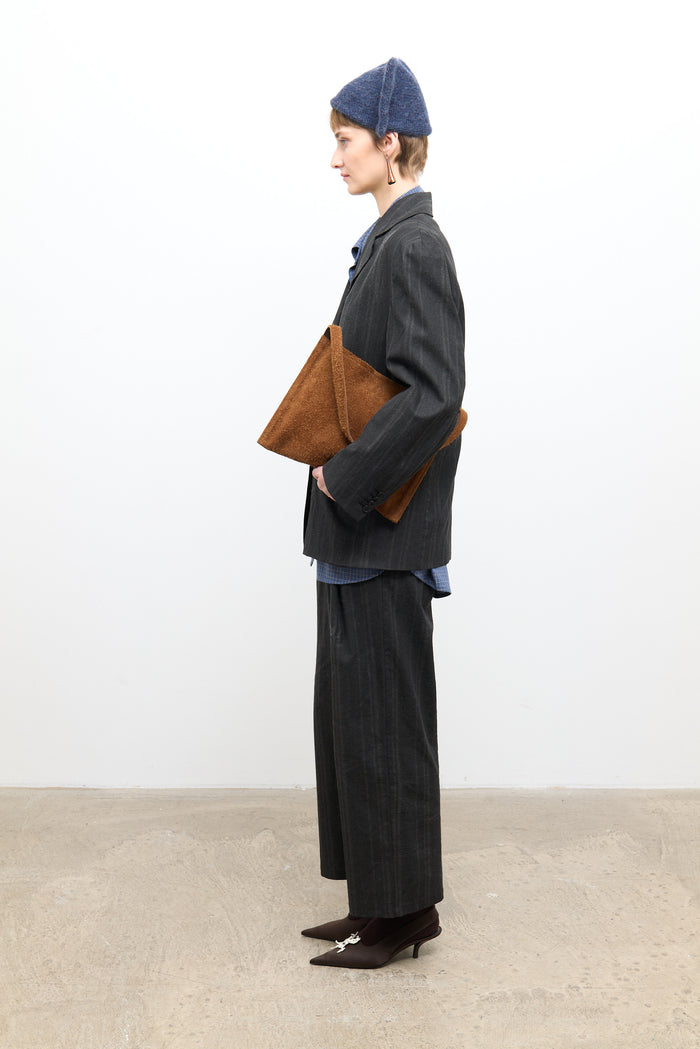 Georgia Trouser - Washed Black Stripe