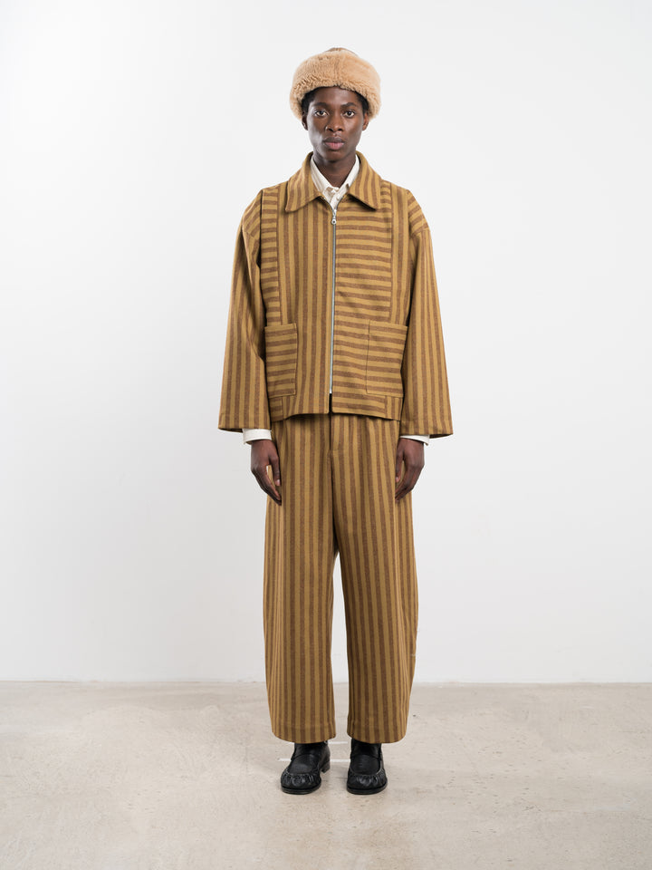 PORTUGUESE STRIPED WOOL ANYA JACKET