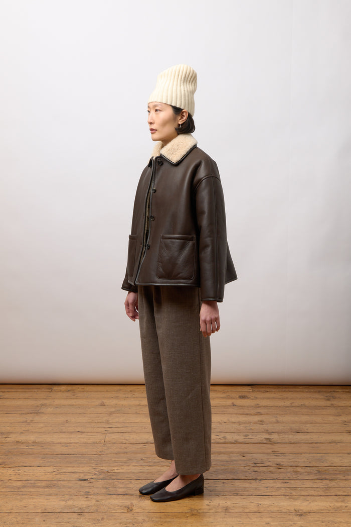 Avis Jacket - Chocolate/ Cream Shearling