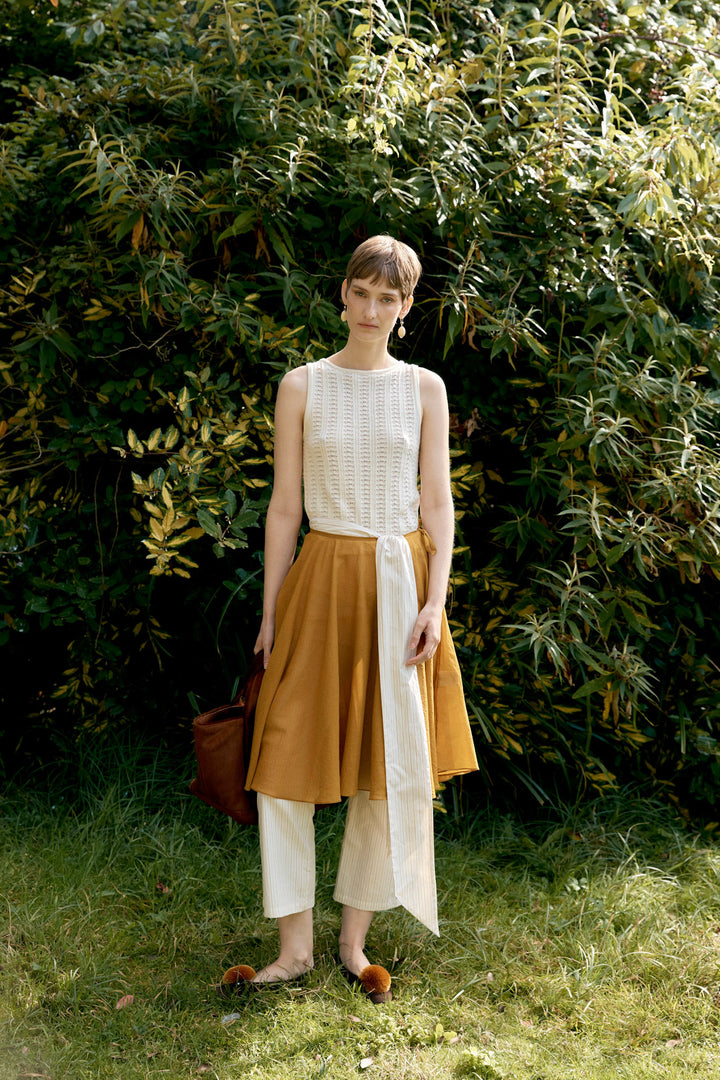 JAPANESE COTTON DYED VOILE BALLET SKIRT