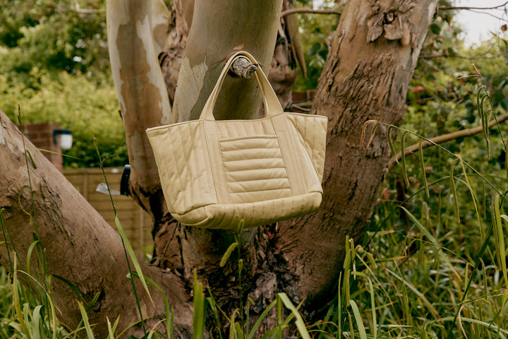 QUILTED LEATHER MINI TOTE BAG