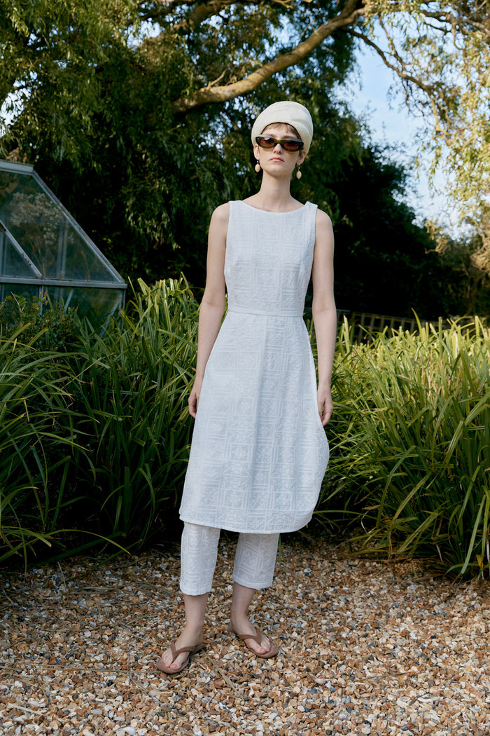 Cross Stitch Embroidery On Voile Clara Jumpsuit