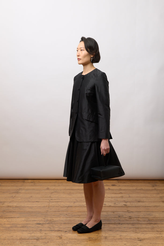 Constance Jacket - Black Silk