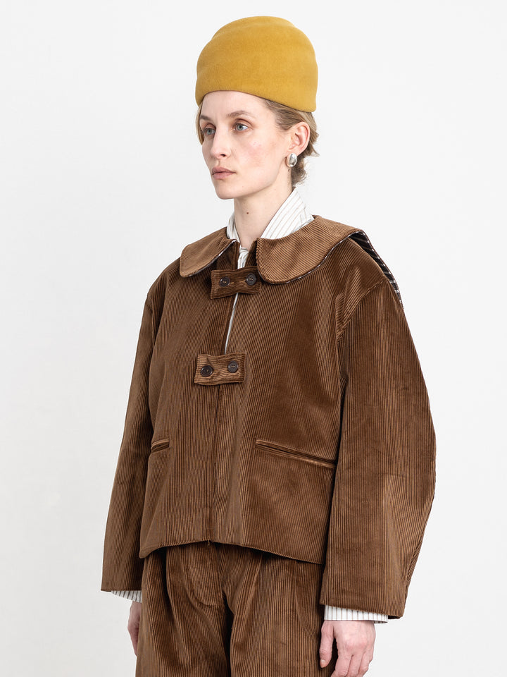 BROOKES BOSWELL X CAWLEY FELT BERET VIENNA GOLD