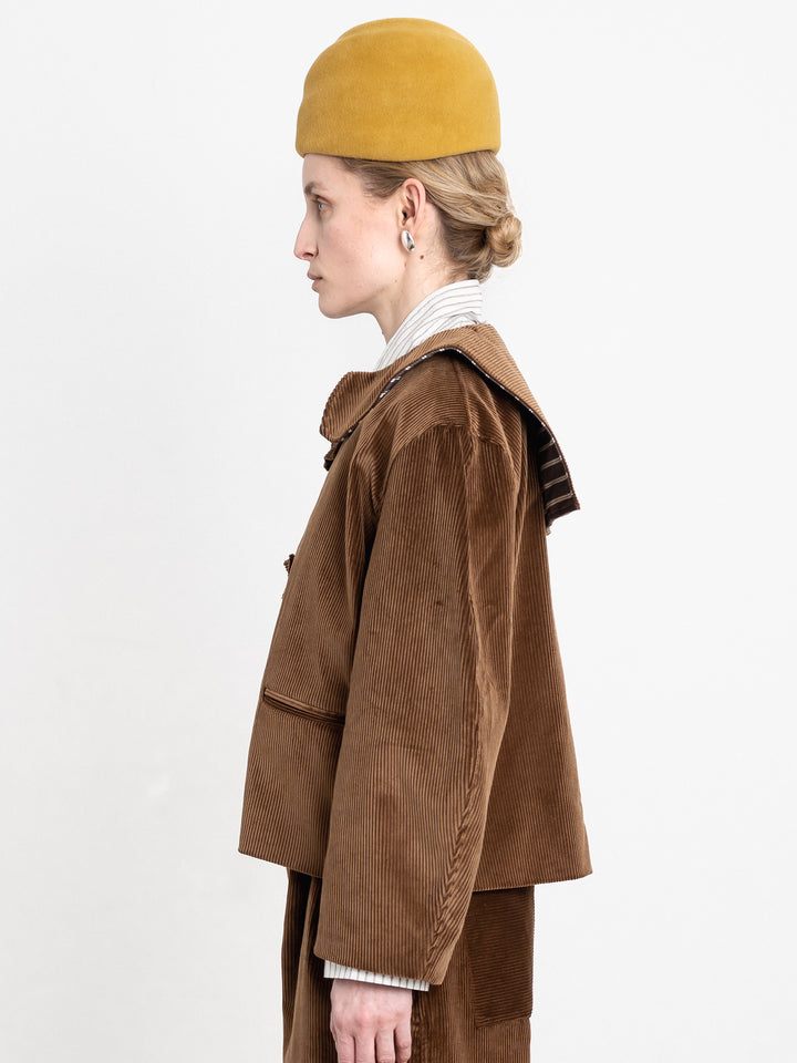 BROOKES BOSWELL X CAWLEY FELT BERET VIENNA GOLD
