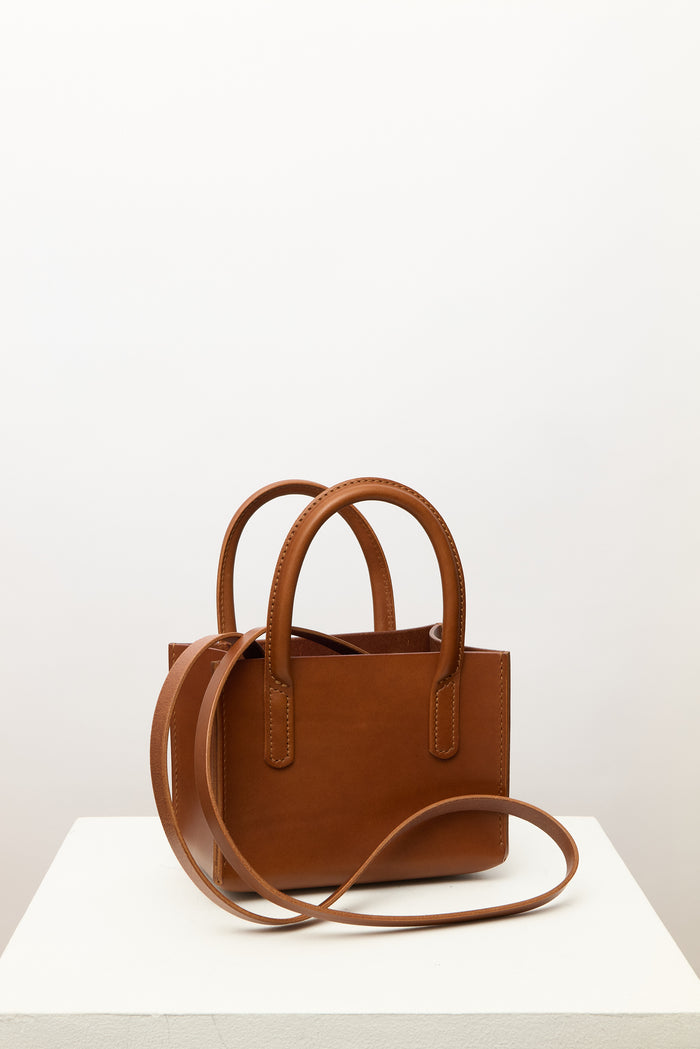 Crossbody Box Bag - Tan