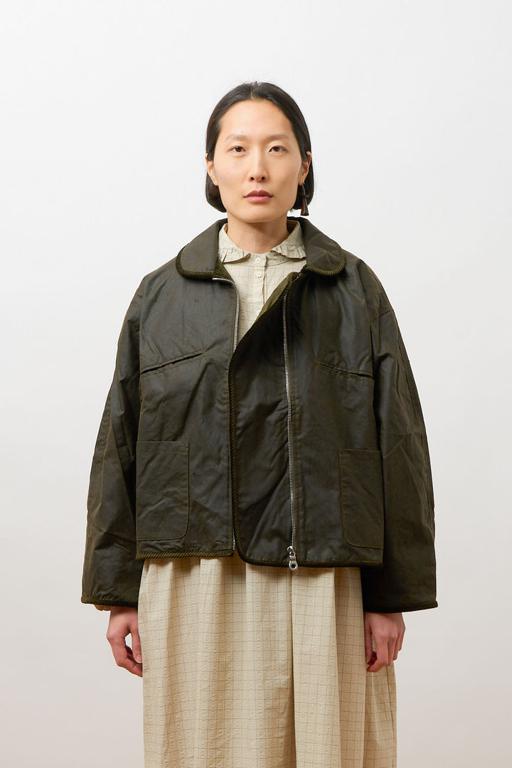BRITISH WAXED OILSKIN FLYING JACKET