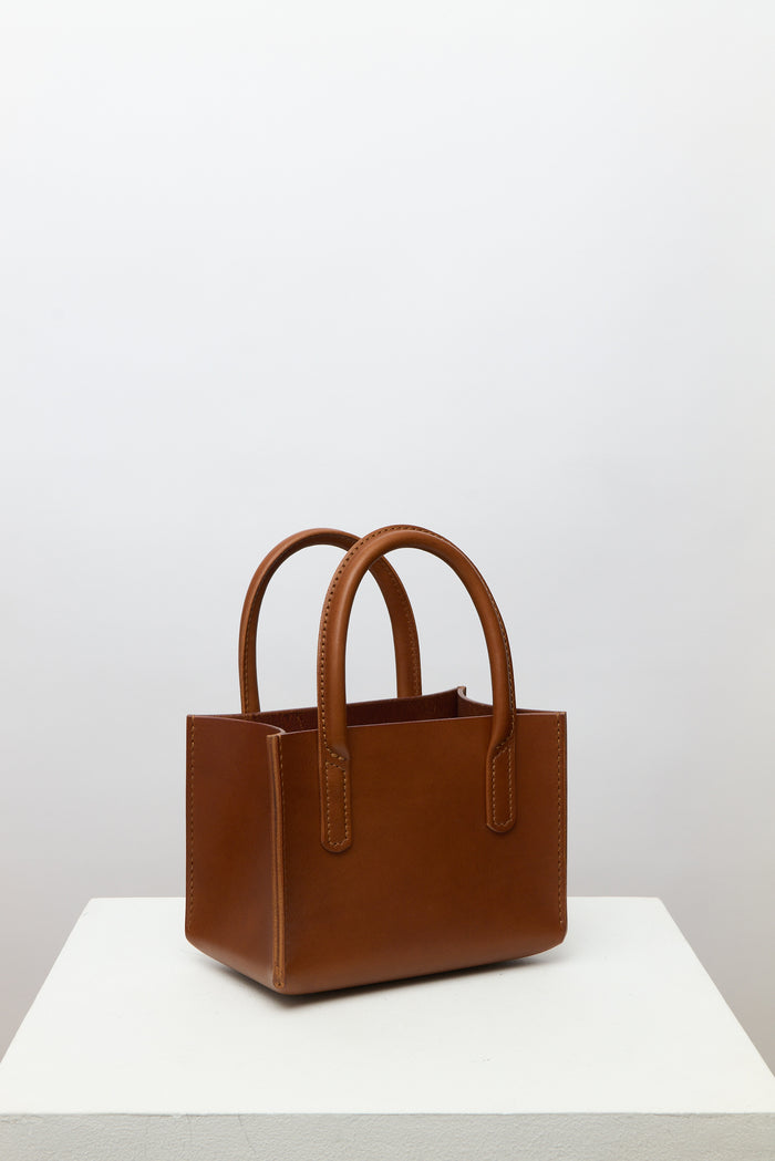 Crossbody Box Bag - Tan