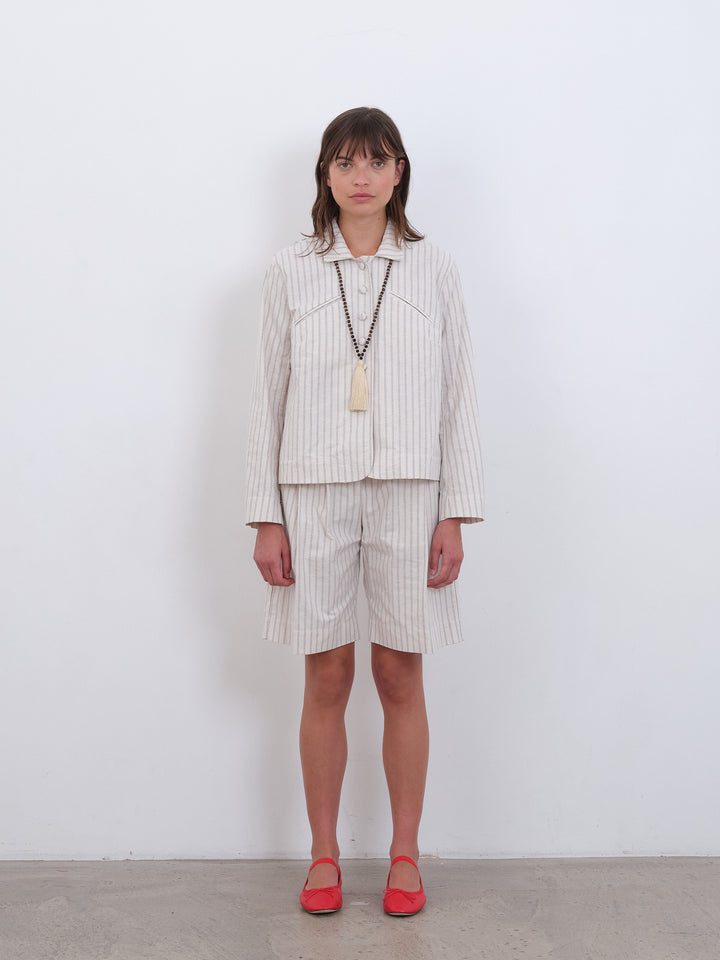 JAPANESE OXFORD COTTON LILLIE JACKET