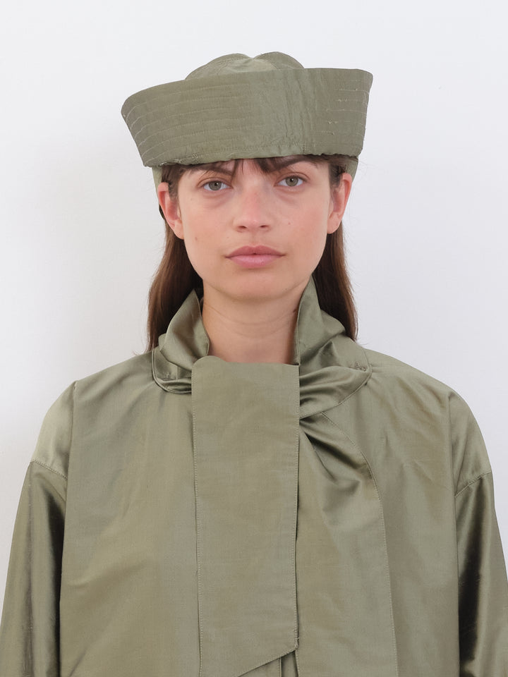 SILK DUPION SAILOR HAT