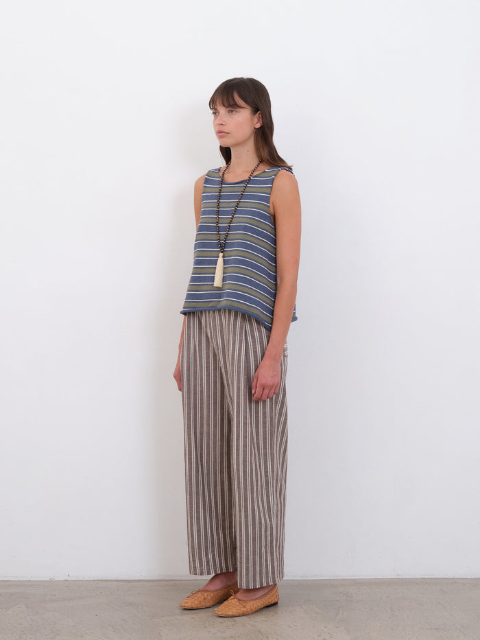 Cotton Striped Thea Knit Top