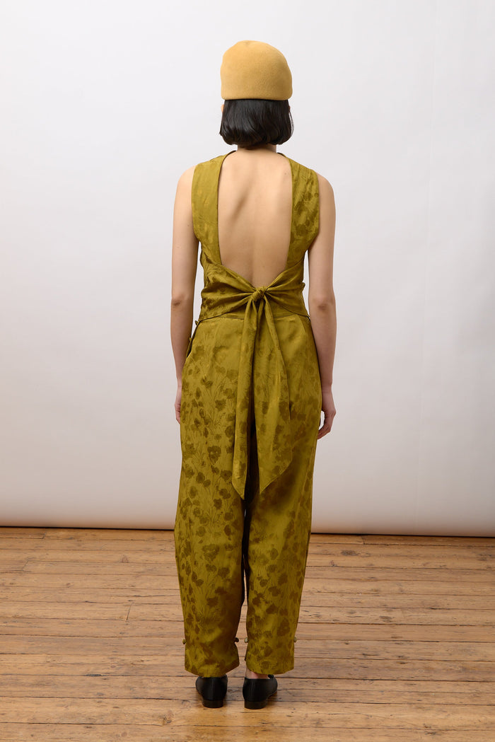 Barbara Pleated Trouser - Golden Ochre
