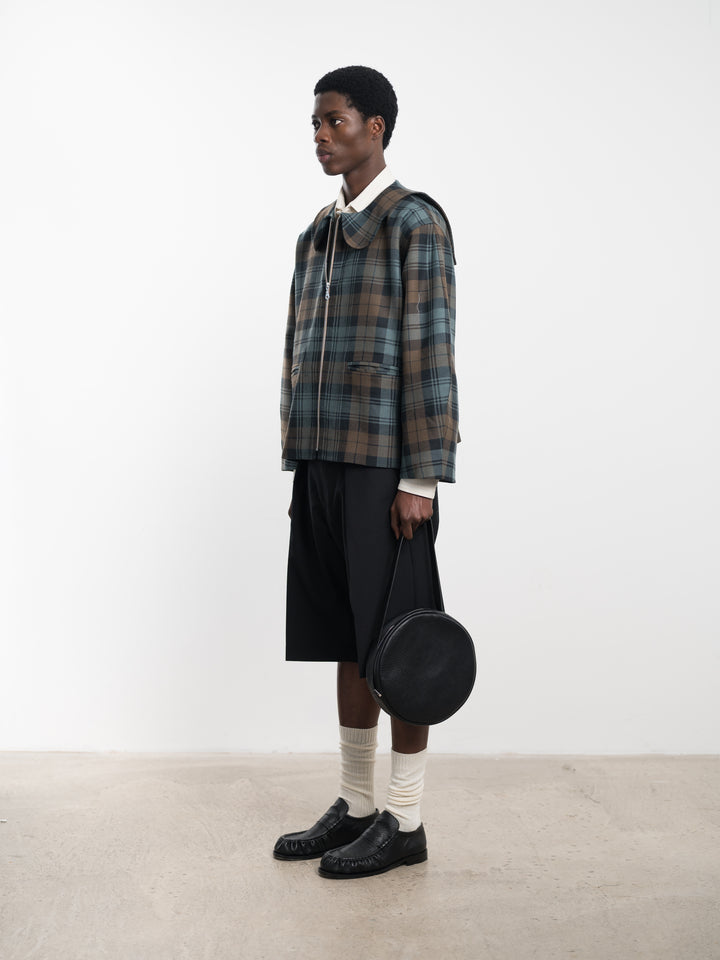WORSTED WOOL ELLIE JACKET WITH ZIP