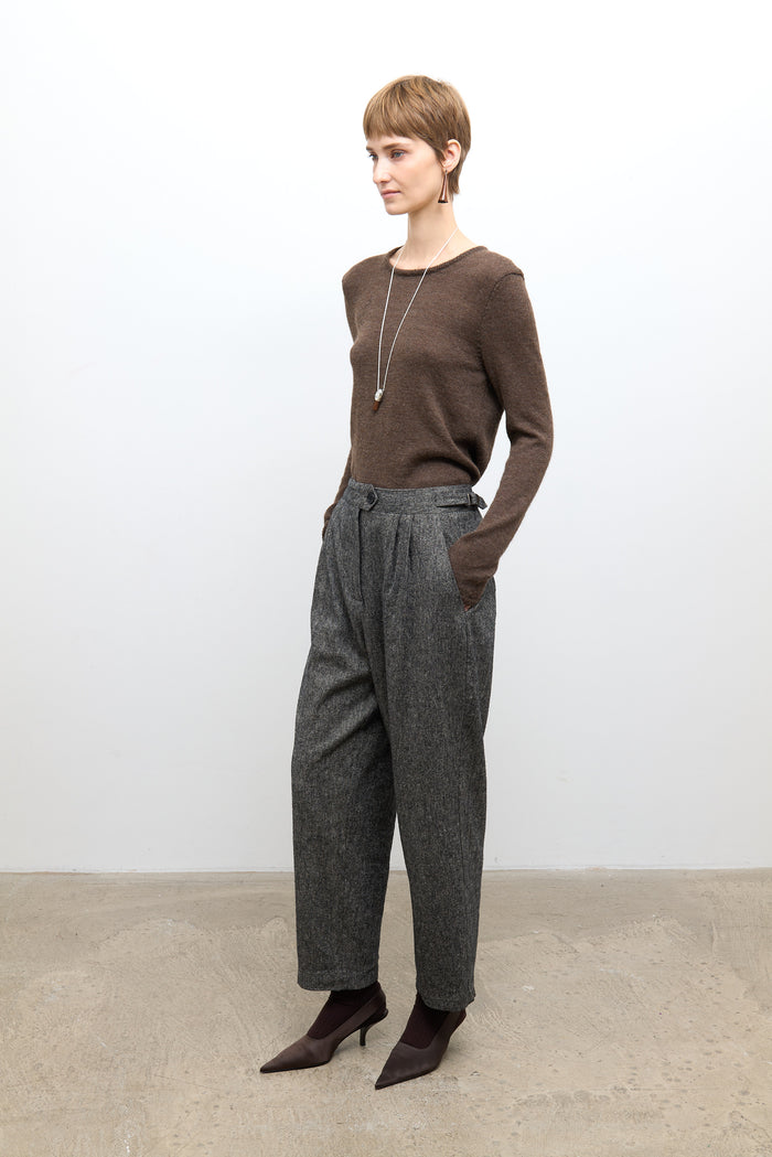 Enya Trouser - Speckled Black