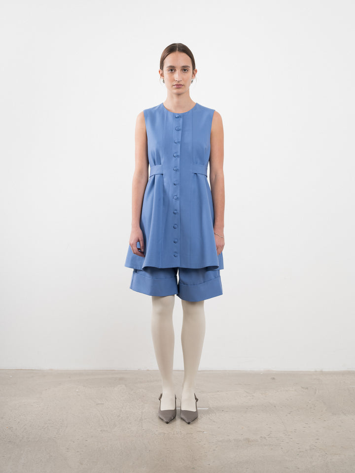 BRITISH WOOL FLO MINI DRESS