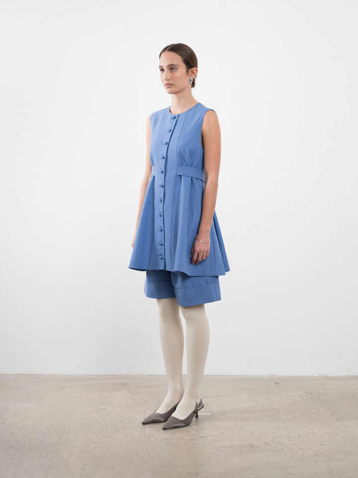 BRITISH WOOL FLO MINI DRESS