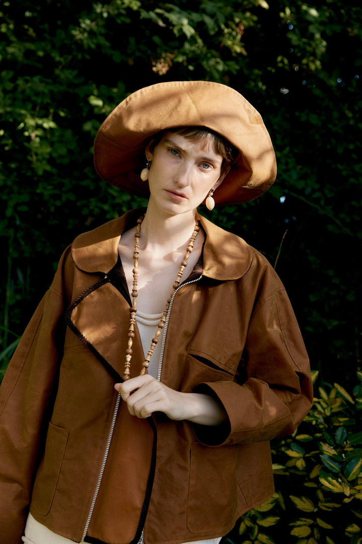 BRITISH WAXED OILSKIN FLYING JACKET