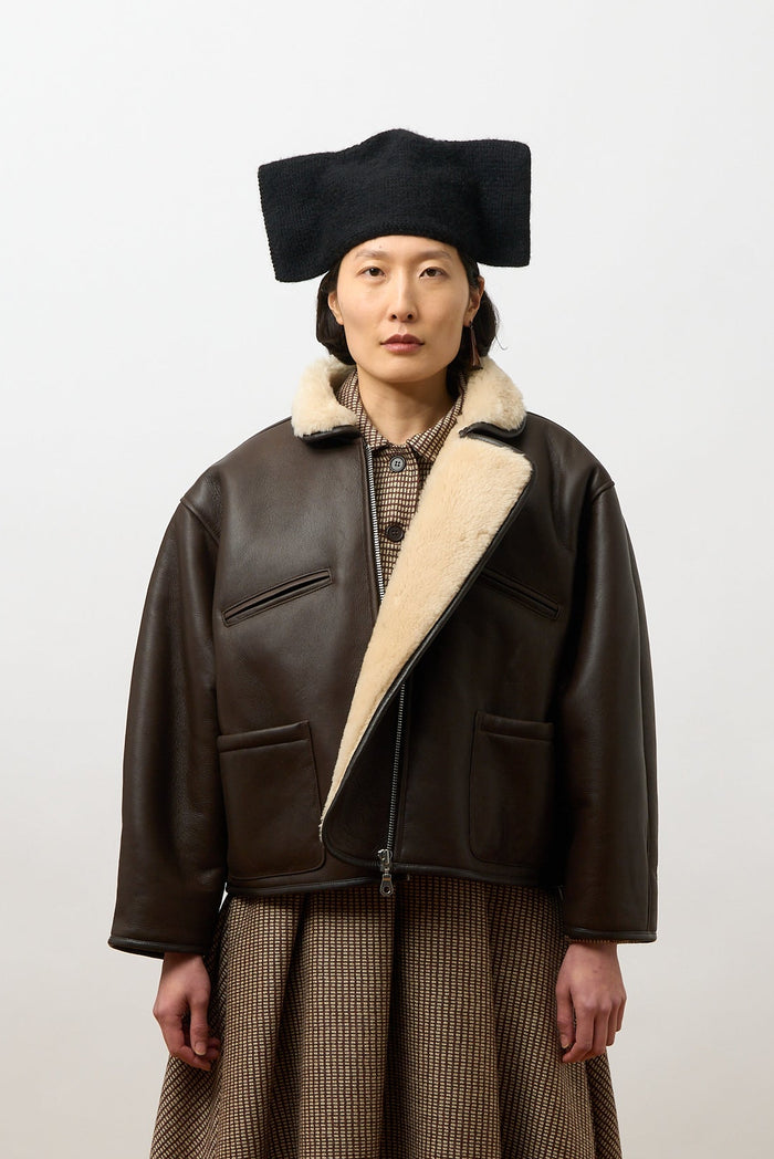 Flying Jacket - Chocolate/Cream Shearling