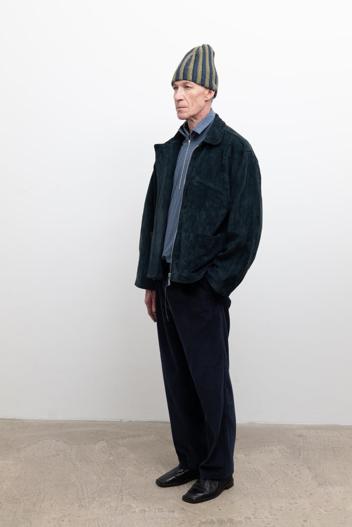 Mens Flying Jacket - Midnight Suede